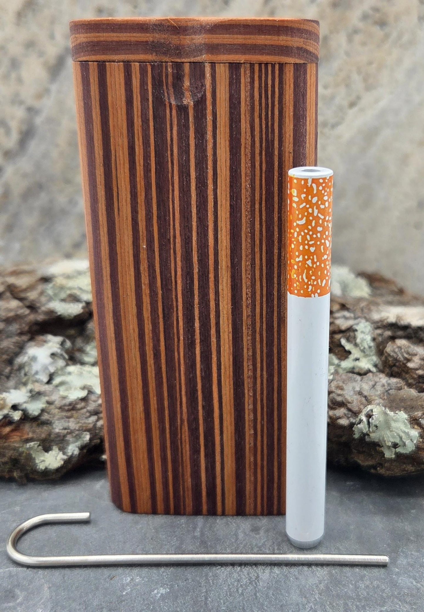 Psychedelic Mushroom Laser Etched and UV Printed Dugout with One Hitter and Pick