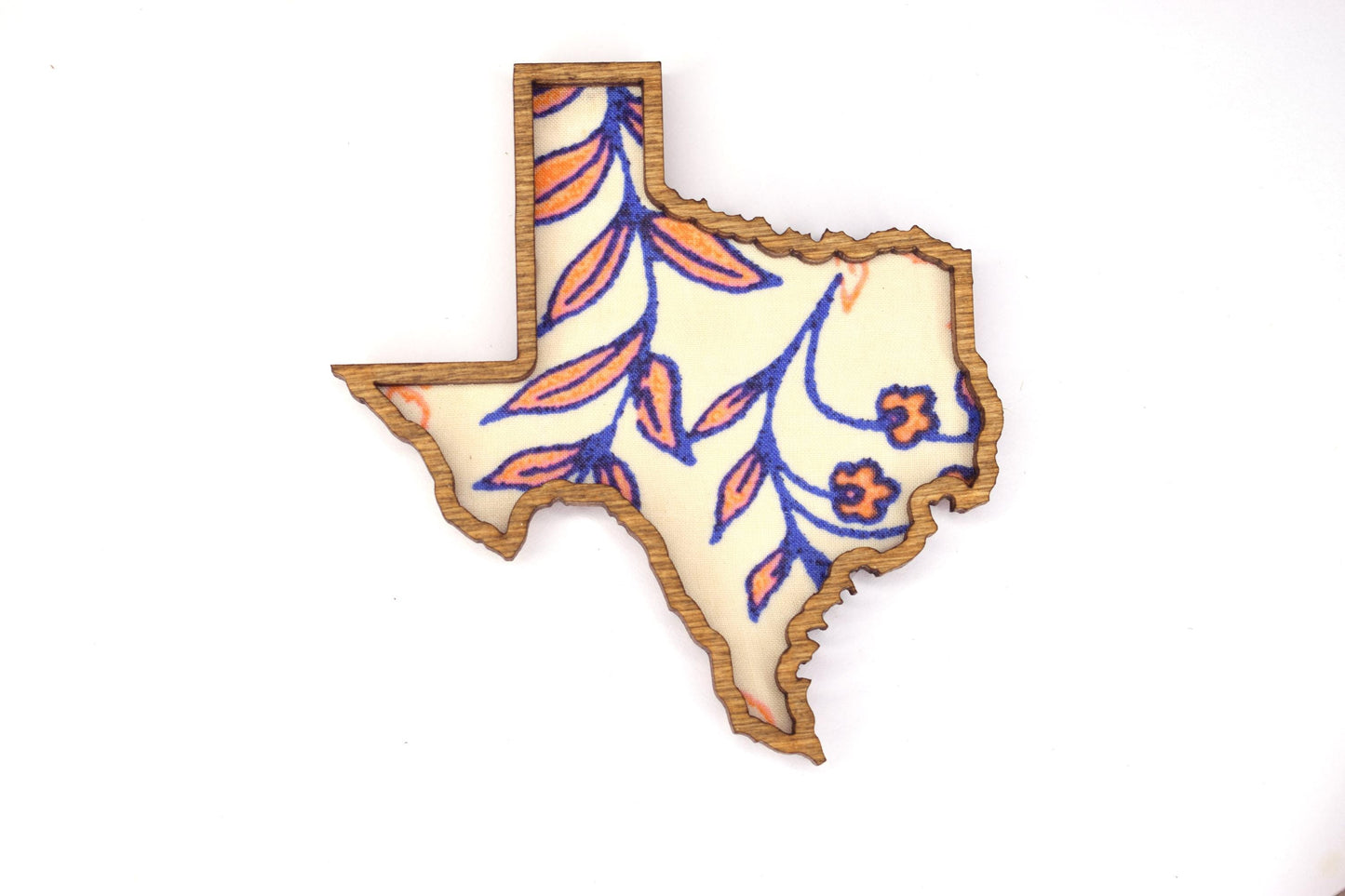 Texas State Magnet with Recycled Fabric