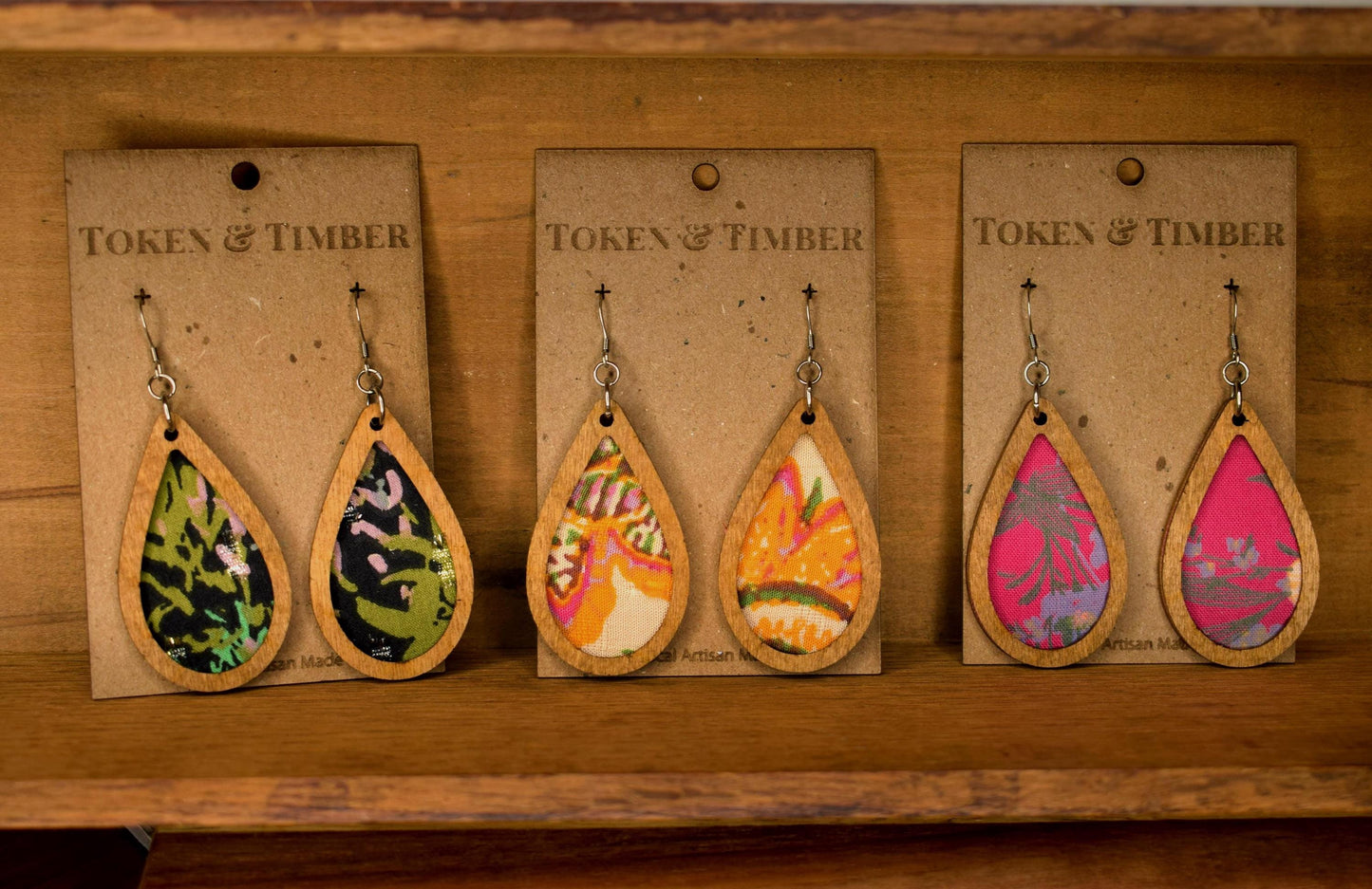 Midnight Meadows Recycled Fabric Earrings
