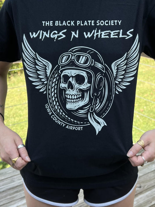 Black Plate Society Wings and Wheels T-shirt