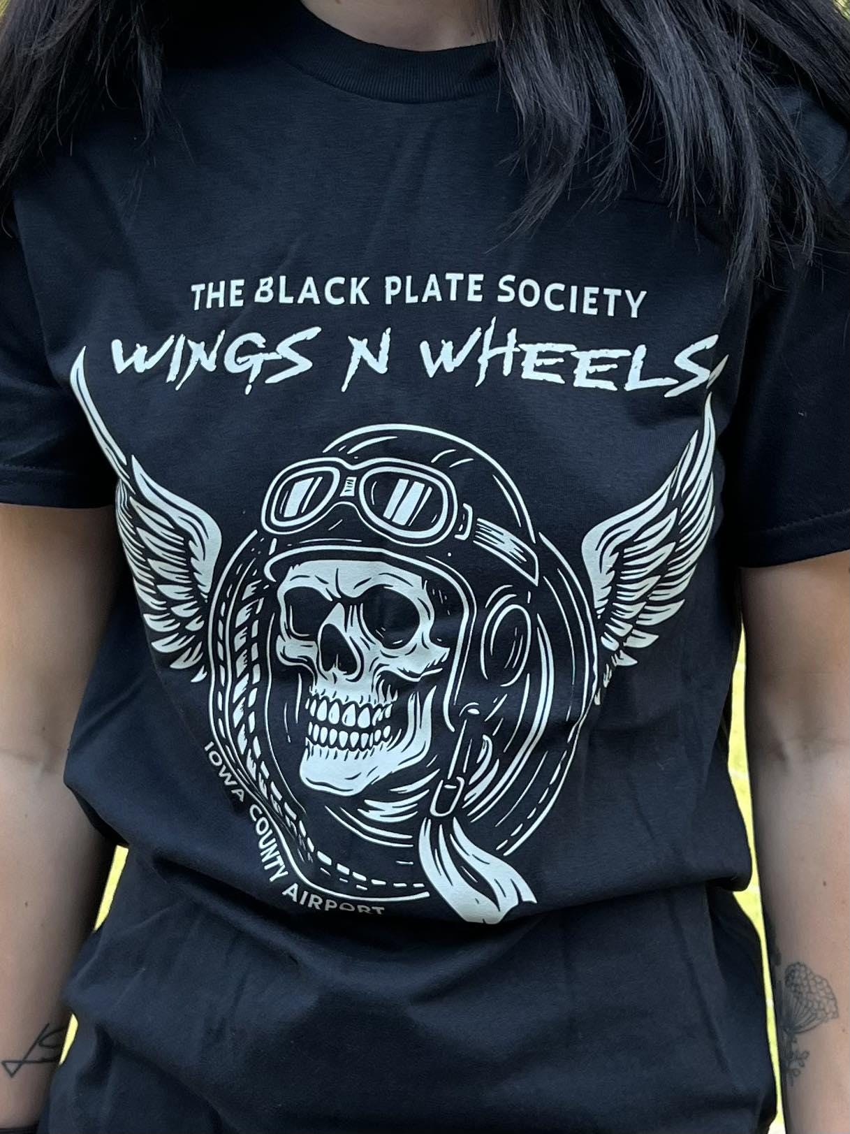 Black Plate Society Wings and Wheels T-shirt