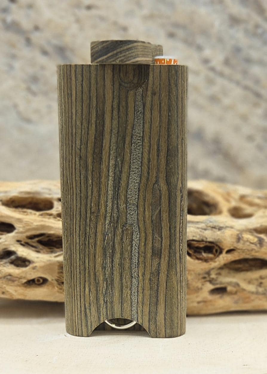 Psychedelic Mushrooms Smiley Face Laser Etched and UV Printed Wood Dugout Green