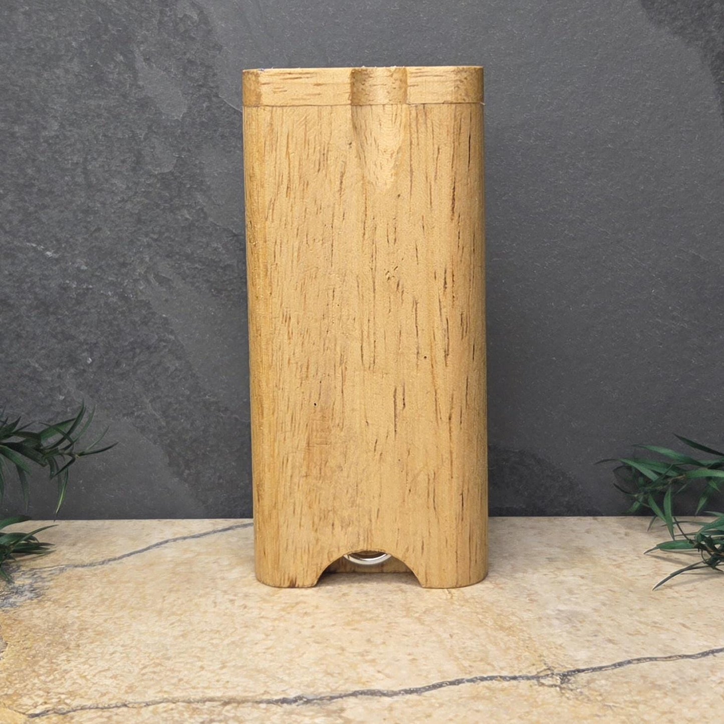 Wood Dugout Stash Box with Pick and One Hitter - Full Moon