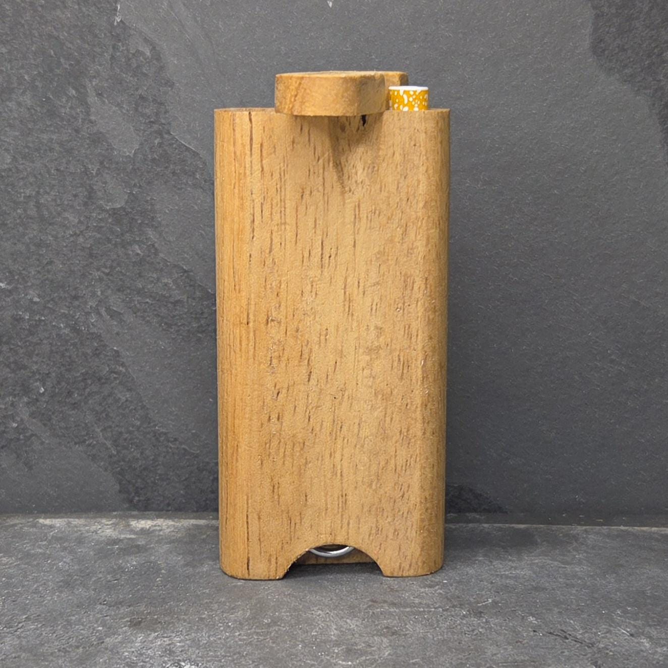 Wood Dugout Stash Box with Pick and One Hitter - Mountain