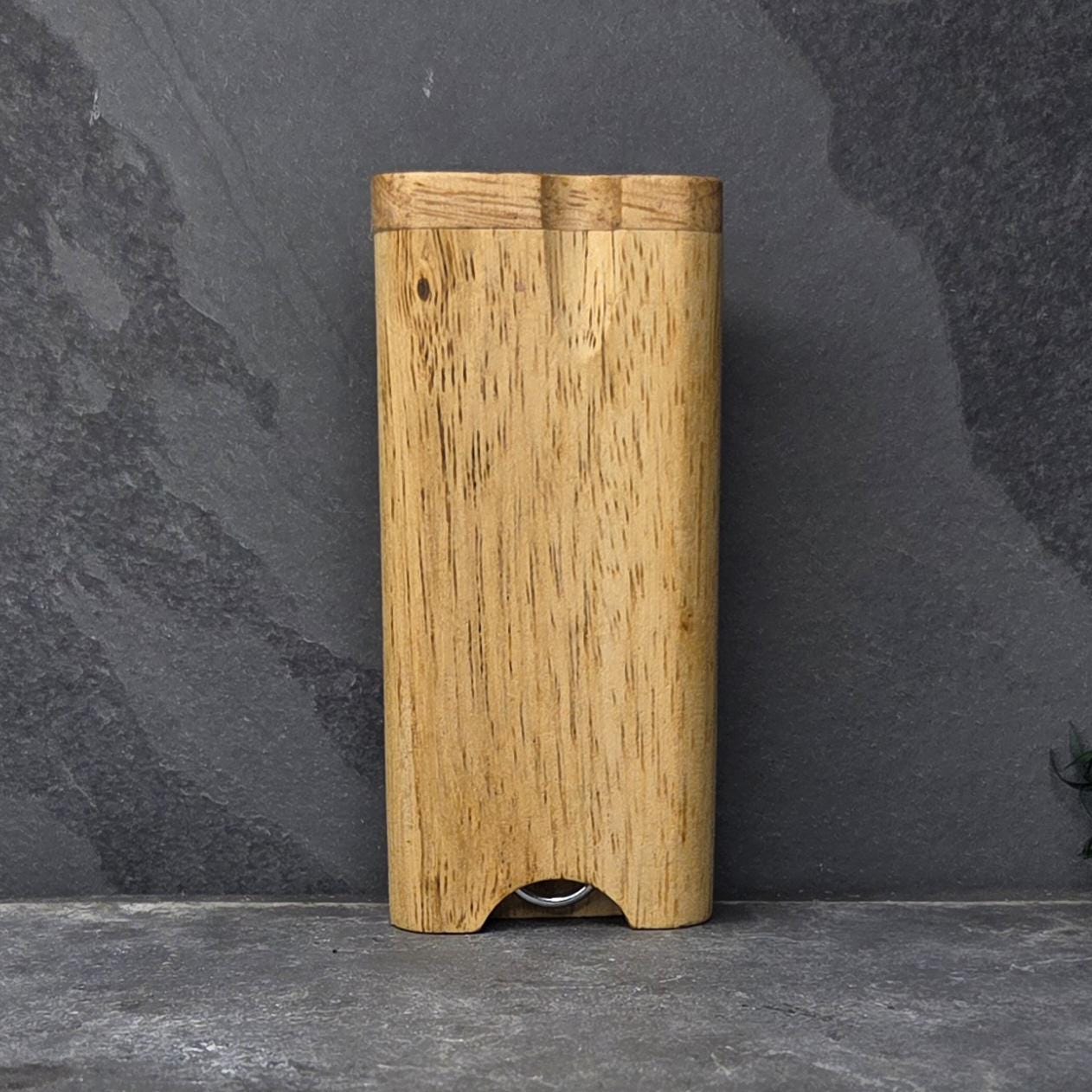 Wood Dugout Stash Box with Pick and One Hitter - Bear