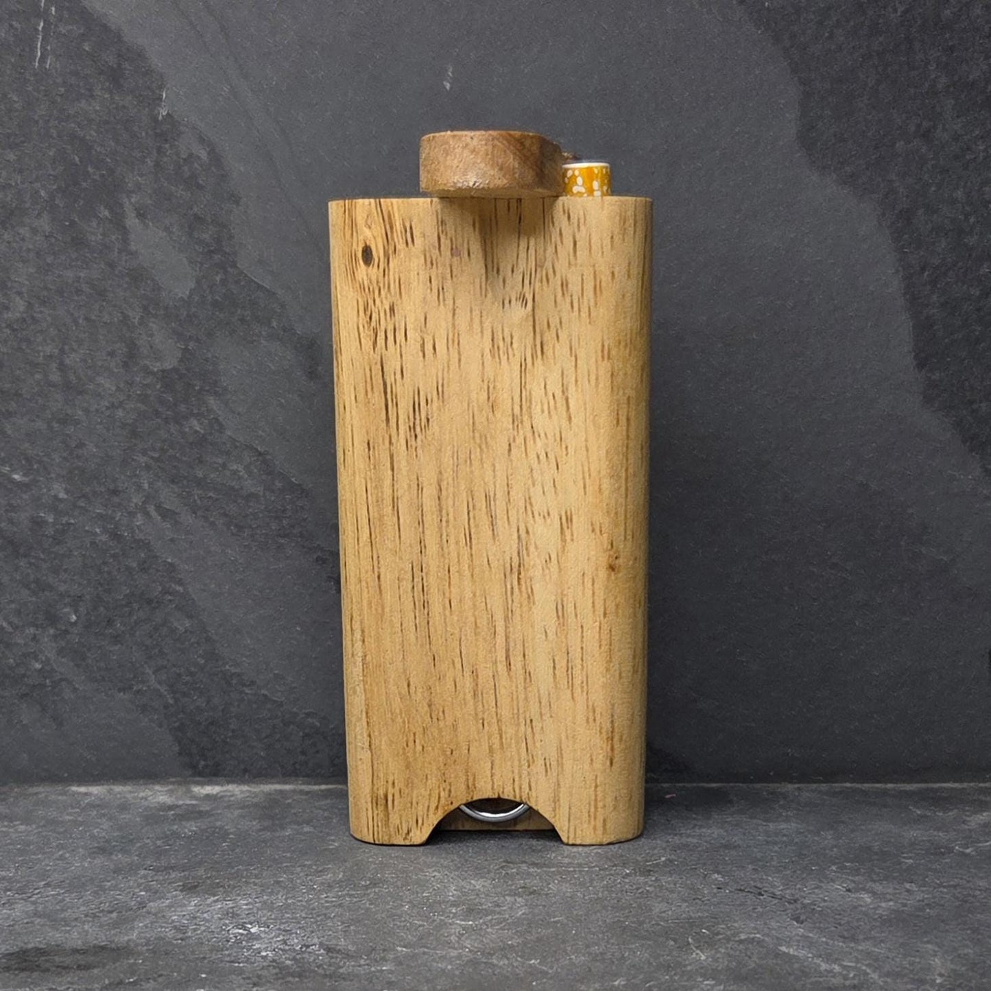 Wood Dugout Stash Box with Pick and One Hitter - Bear