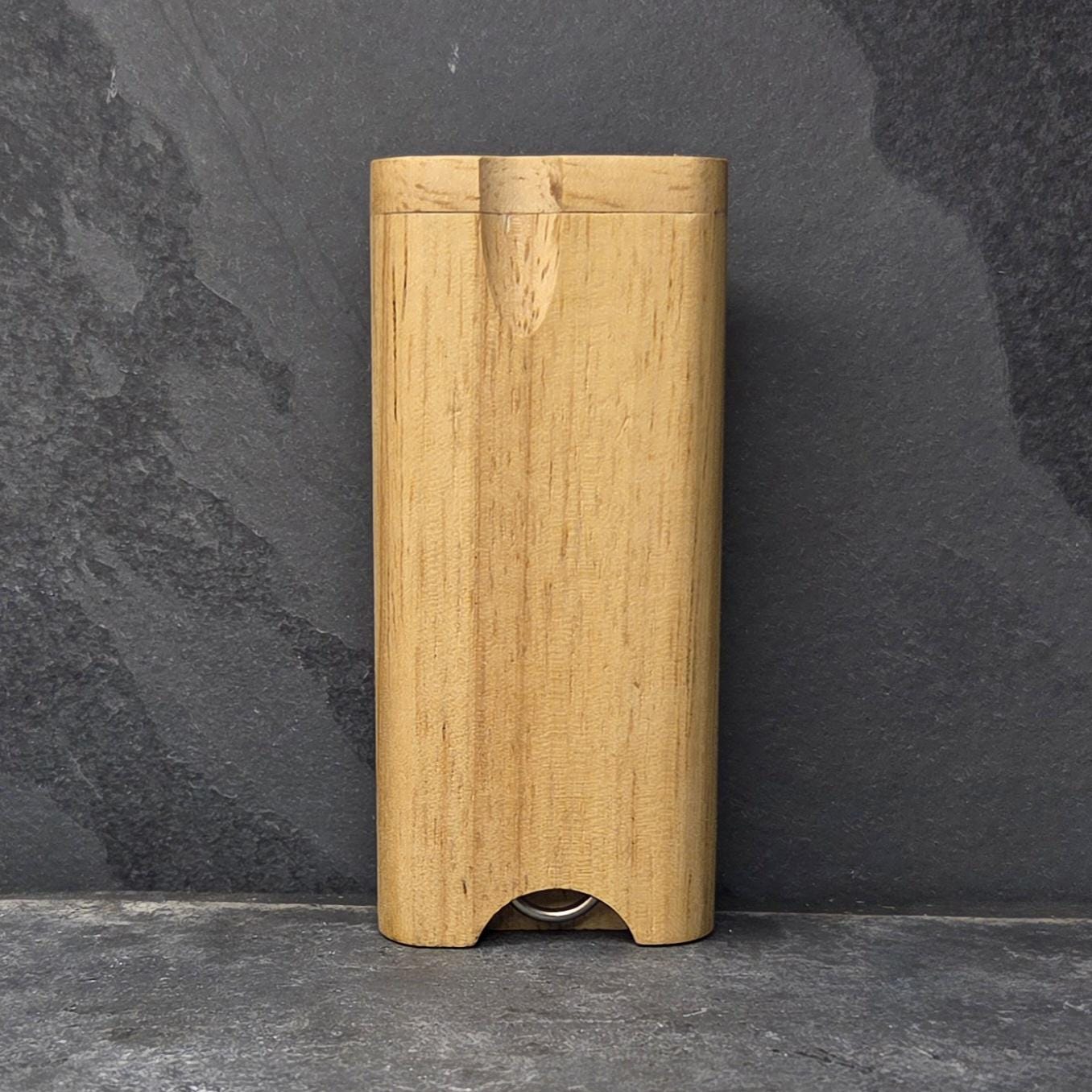 Wood Dugout Stash Box with Pick and One Hitter - Waterfall