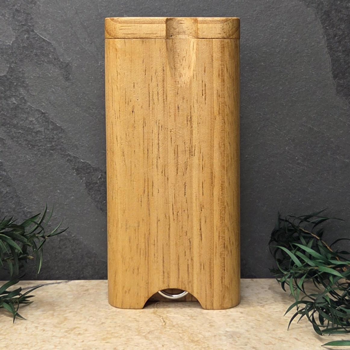 Wood Dugout Stash Box with Pick and One Hitter - Tree