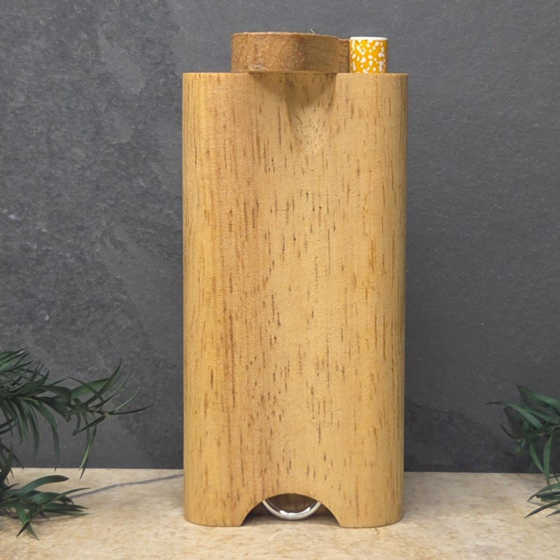 Wood Dugout Stash Box with Pick and One Hitter - Moth
