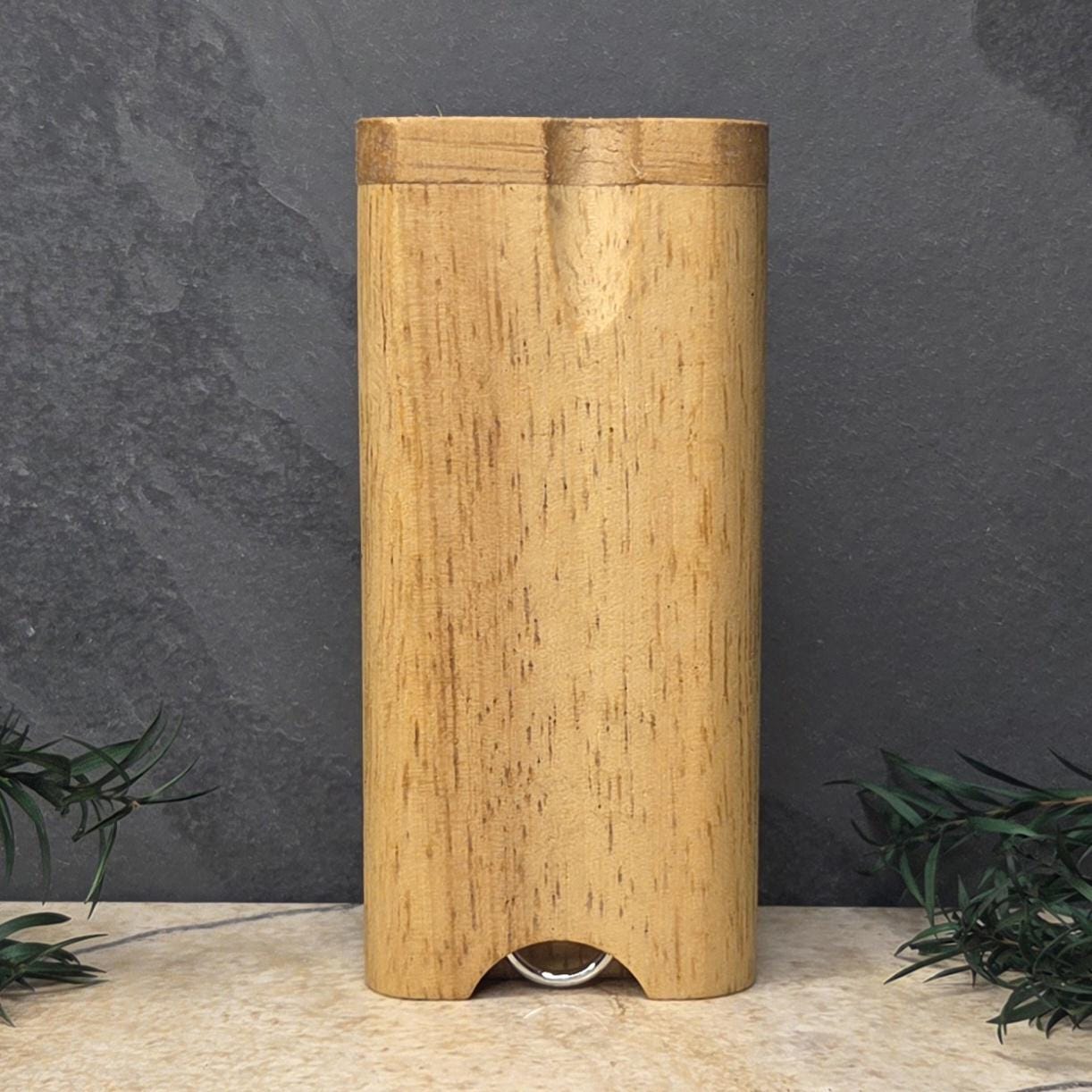 Wood Dugout Stash Box with Pick and One Hitter - Moth