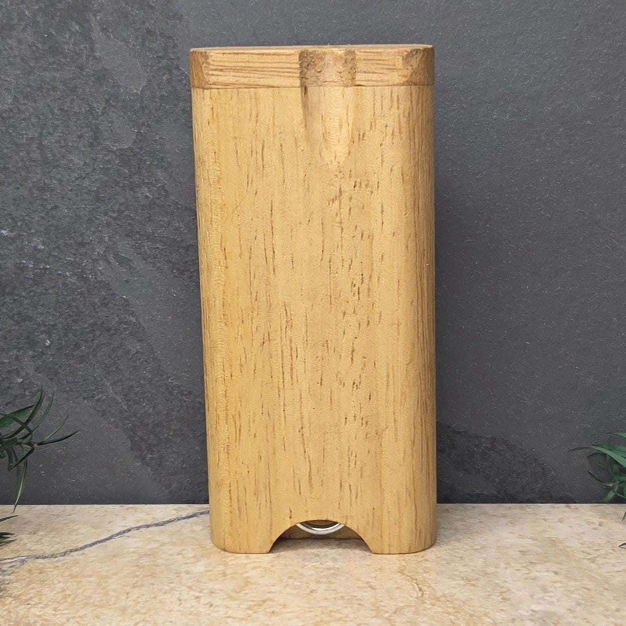 Wood Dugout Stash Box with Pick and One Hitter - Mushroom