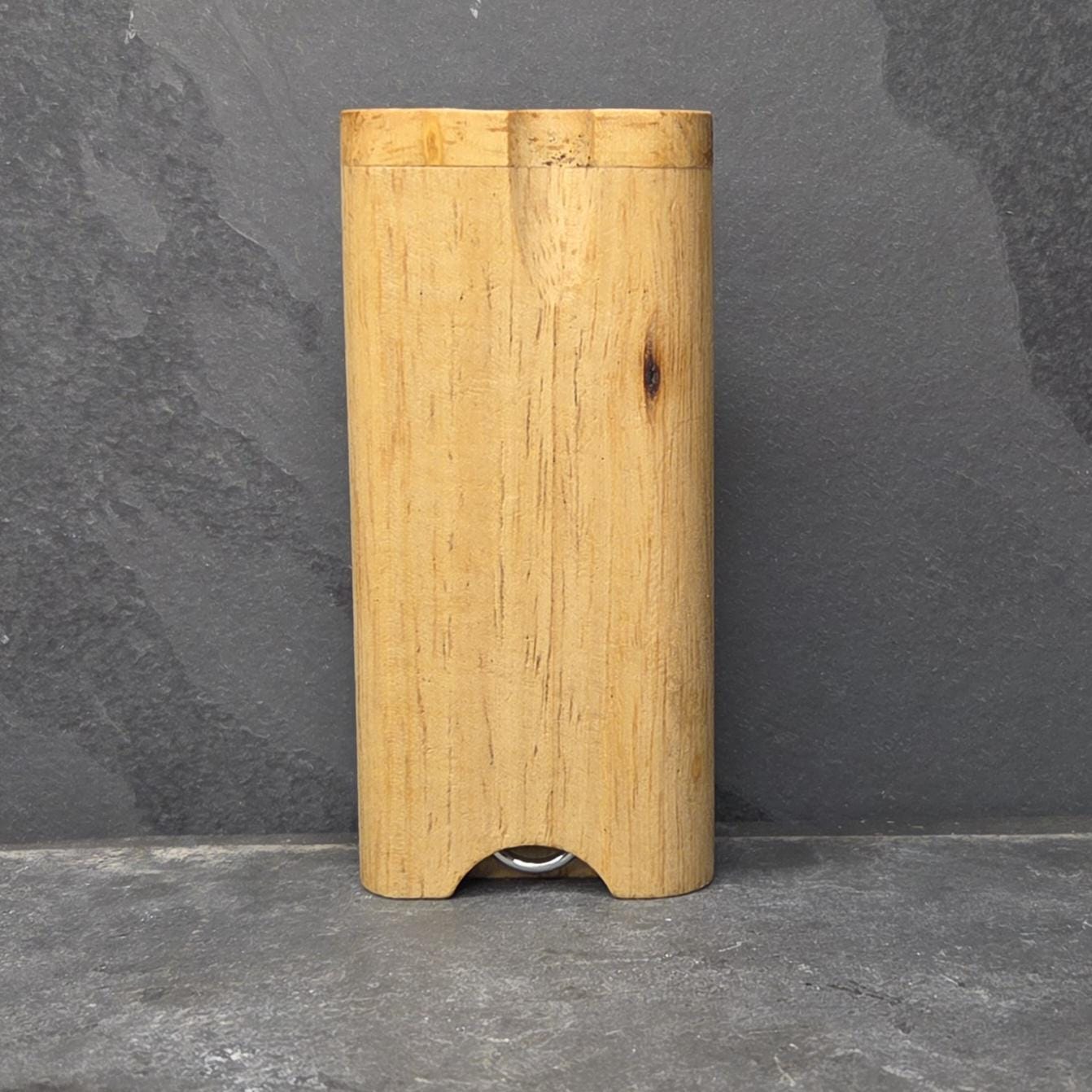 Wood Dugout Stash Box with Pick and One Hitter - Compass