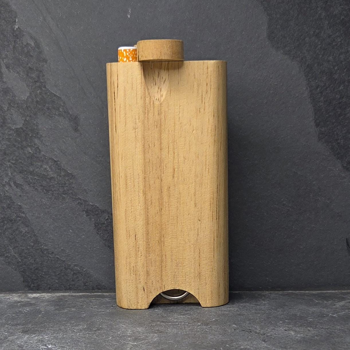 Wood Dugout Stash Box with Pick and One Hitter - Waterfall