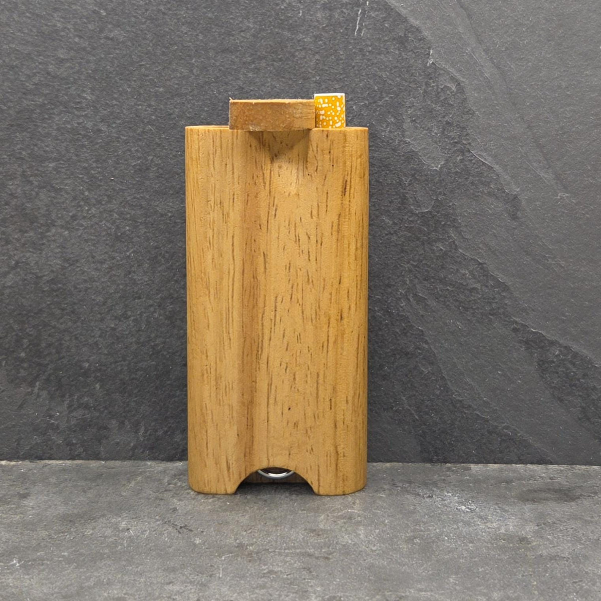 Wood Dugout Stash Box with Pick and One Hitter - Peace Alien