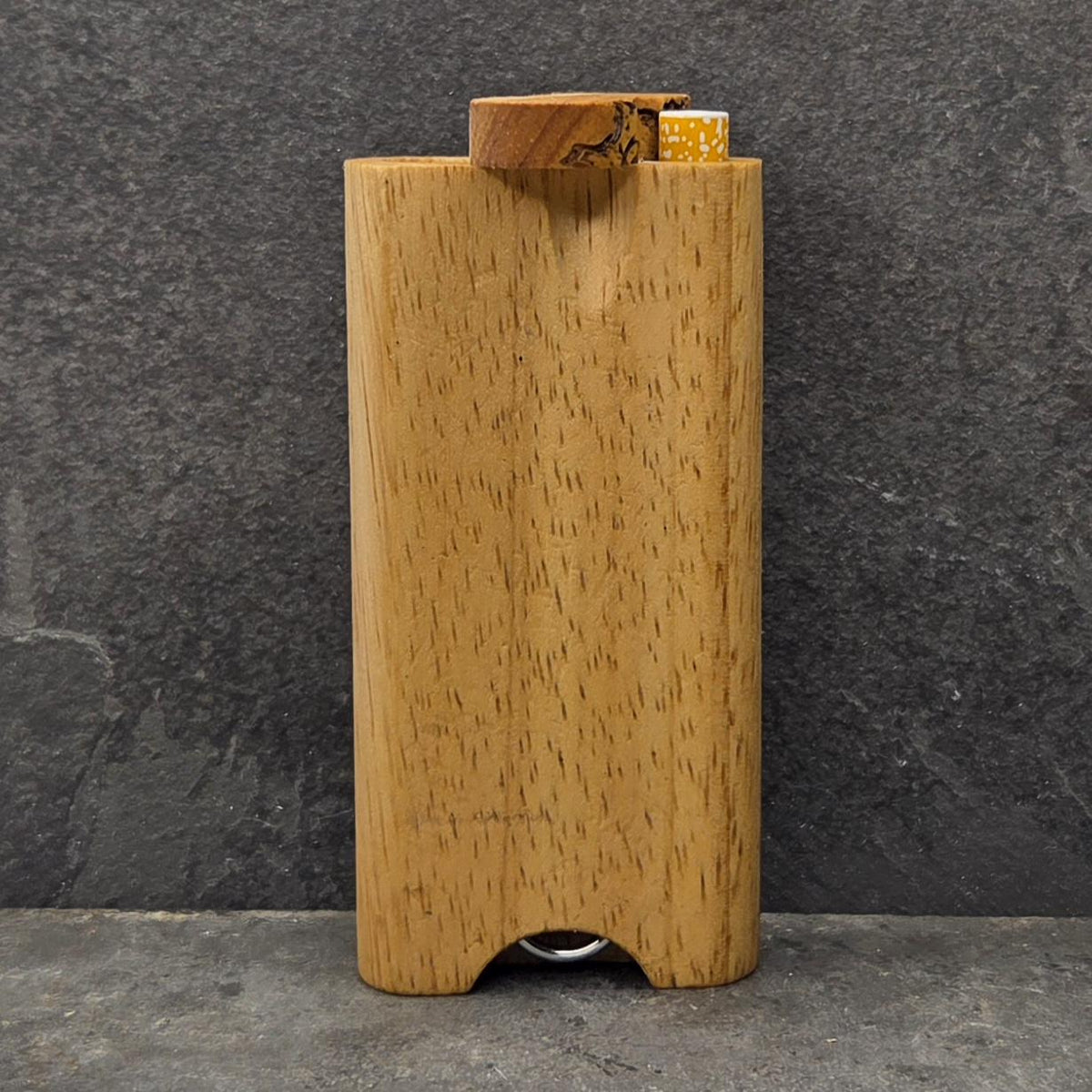 Wood Dugout Stash Box with Pick and One Hitter - Compass Trails