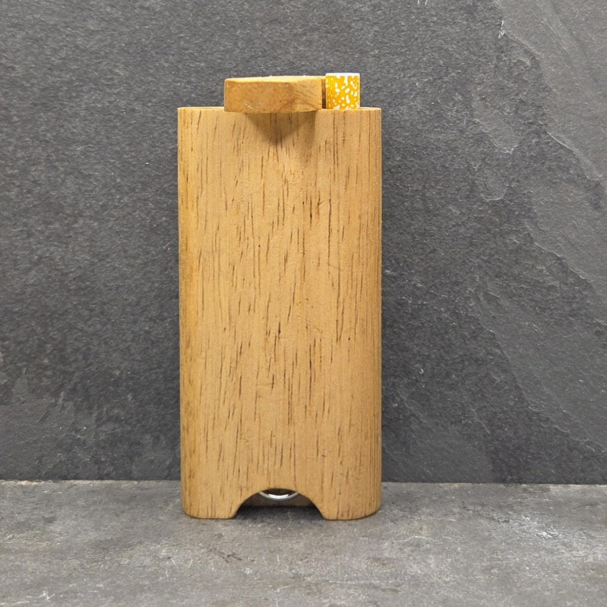 Wood Dugout Stash Box with Pick and One Hitter - Hiking Alien