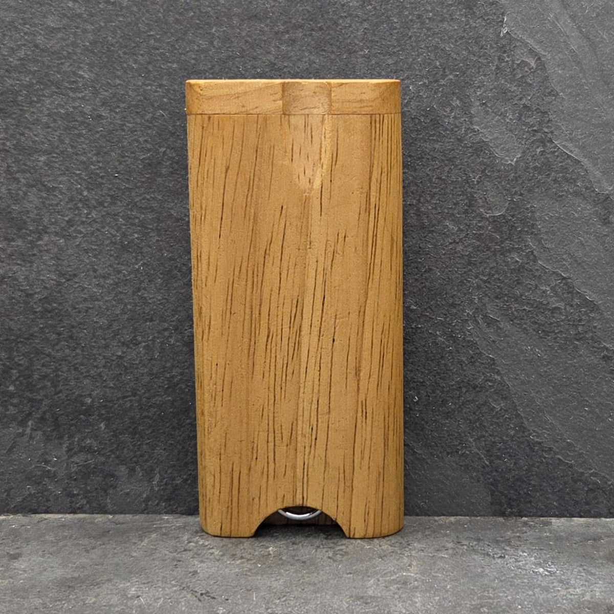 Wood Dugout Stash Box with Pick and One Hitter - Camping Aliens